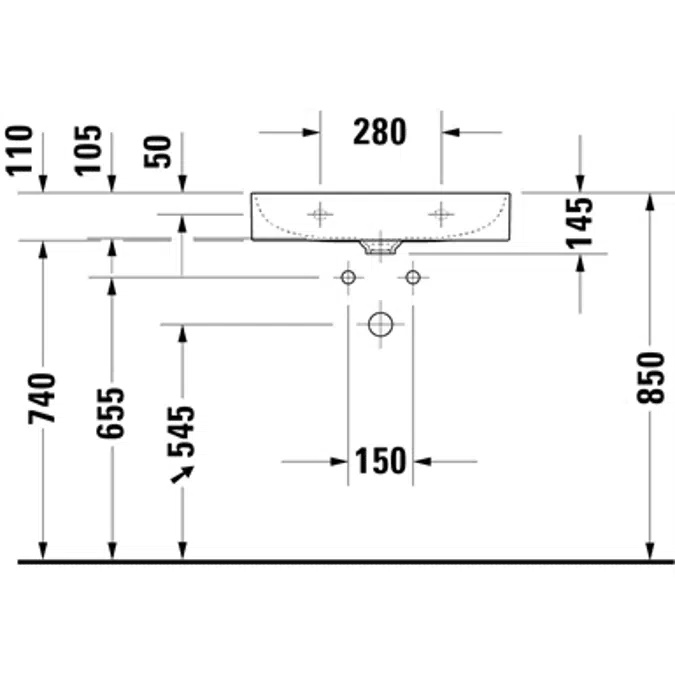 DuraSquare sink 235360