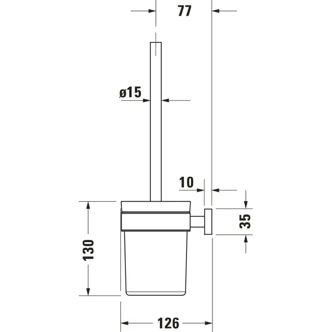 Duravit Karree Portaescobilla - 009957