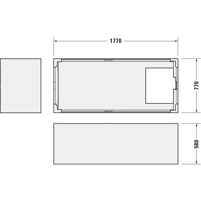 792431 D-Neo Bathtub support