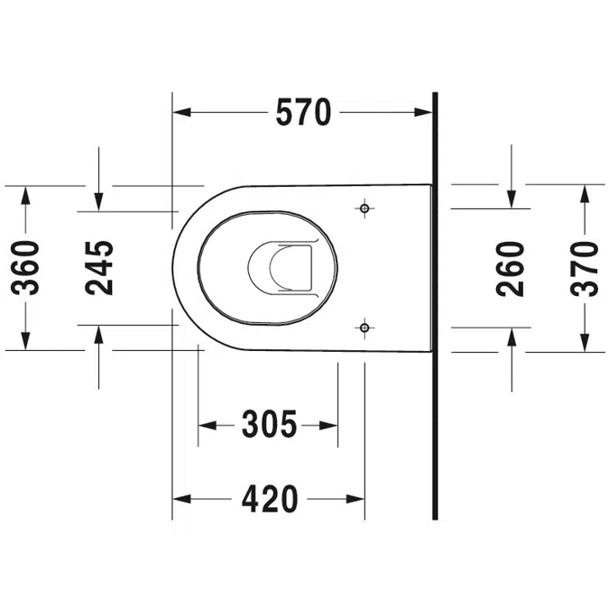 Darling New Floorstanding toilet White High Gloss 570 mm - 213909