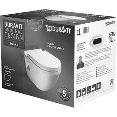 Imagem para Starck 3 Toilet set wall mounted 420009}