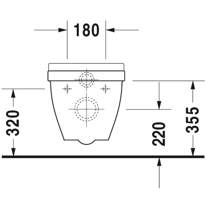 Starck 3 Toilet set wall mounted 420009