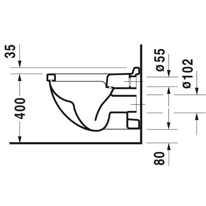 Starck 3 Toilet set wall mounted 420009