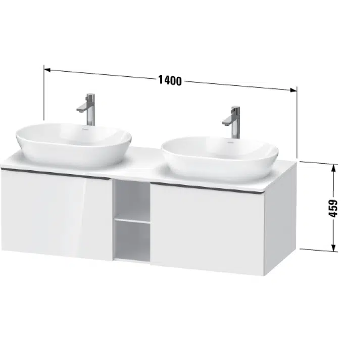 DE4950 D-Neo Vanity unit wall-mounted