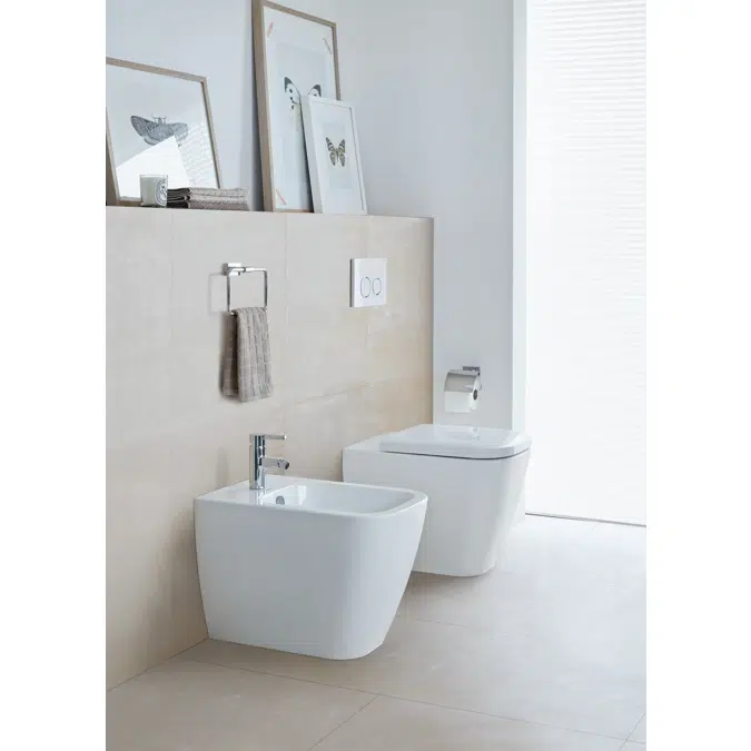 Happy D.2 Floorstanding bidet White High Gloss 570 mm - 226710