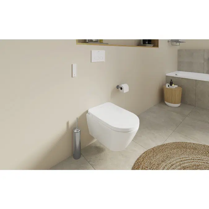 D-Neo Toilet wall-mounted for shower toilet seat White High Gloss 575 mm - 250209