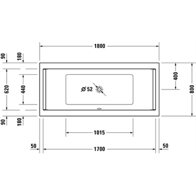 Duravit Starck Bañera, Rectangular - 700349
