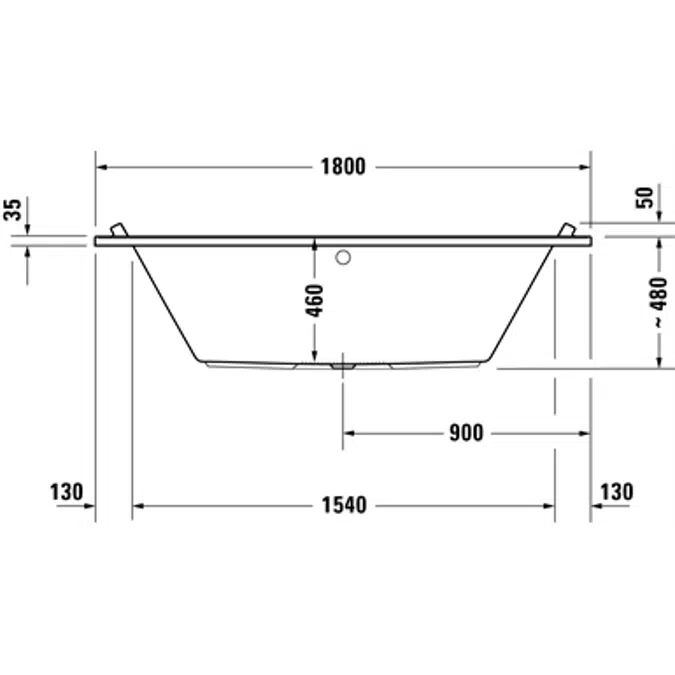 Duravit Starck Bañera, Rectangular - 700349