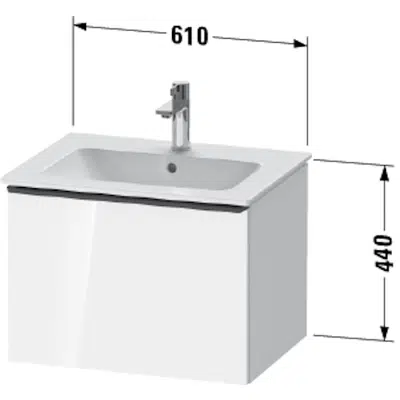 รูปภาพสำหรับ DE4261 D-Neo Vanity unit wall-mounted