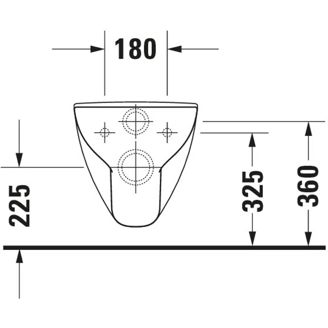 D-Code Wall-mounted toilet Vital White High Gloss 700 mm - 222809