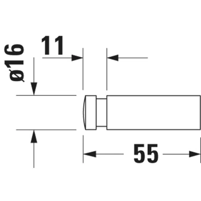 D-Code Towel hooks 16x55x16 mm - 009904