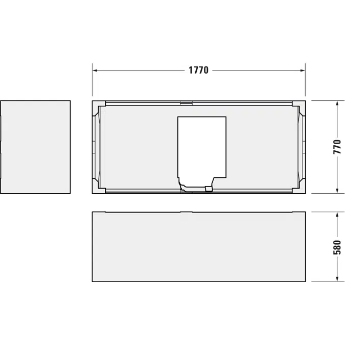 792432 D-Neo Bathtub support