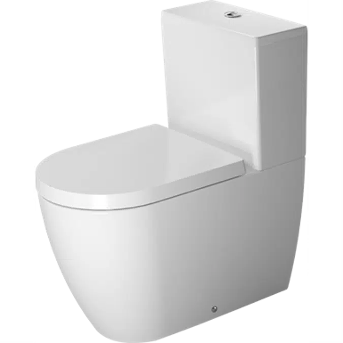 BIM objects - Free download! ME by Starck Toilet close-coupled White High  Gloss 650 mm - 217009