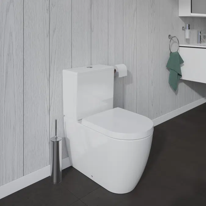 ME by Starck Toilet close-coupled White High Gloss 650 mm - 217009