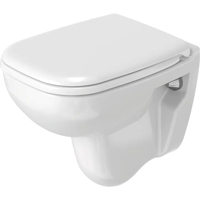 D-Code Wall-mounted toilet Compact White High Gloss 480 mm - 221109