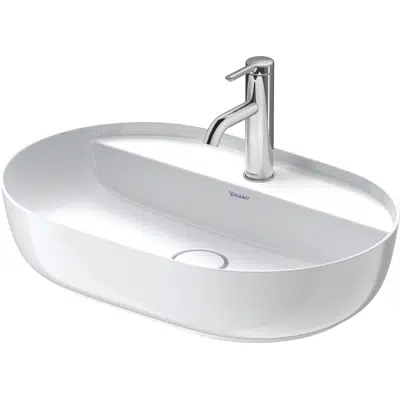 Obrázek pro Luv Washbowl White High Gloss / White Satin Matt, 600 mm - 038060