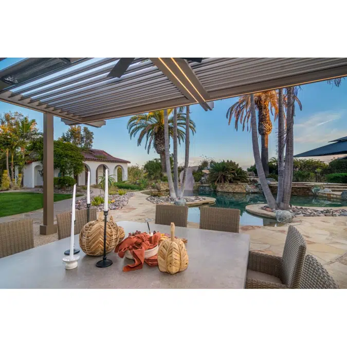 Signature Louvered Roof Pergola Modern Spanish