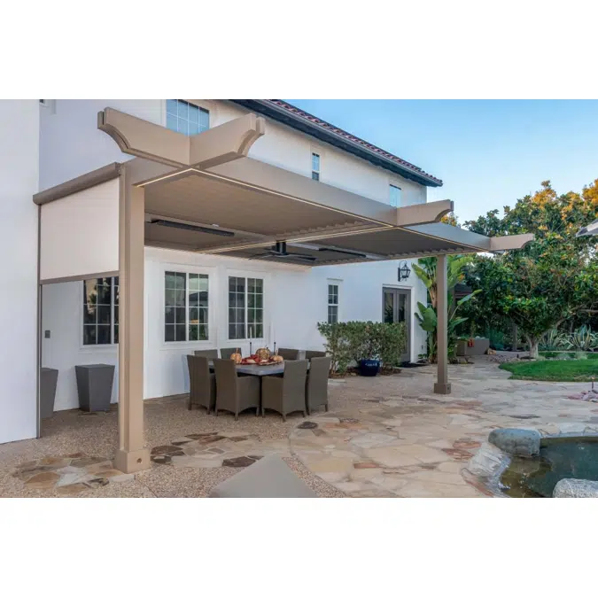 Signature Louvered Roof Pergola Modern Spanish