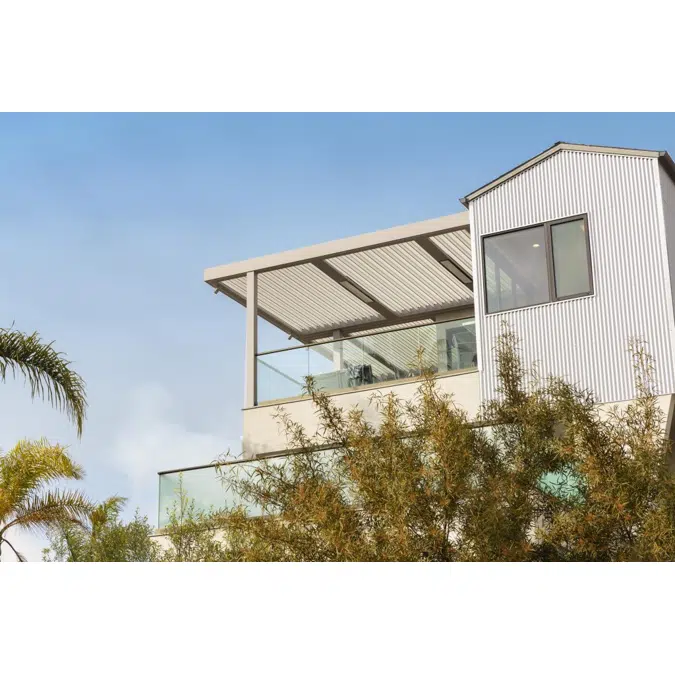 Signature Louvered Roof Pergola Palm Tree Paradise