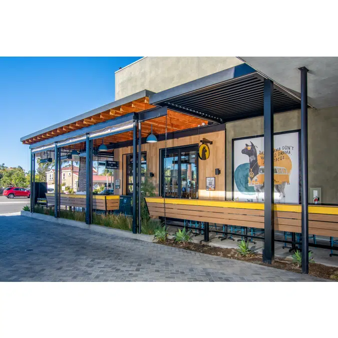 Signature Louvered Roof Pergola Festive Vibe