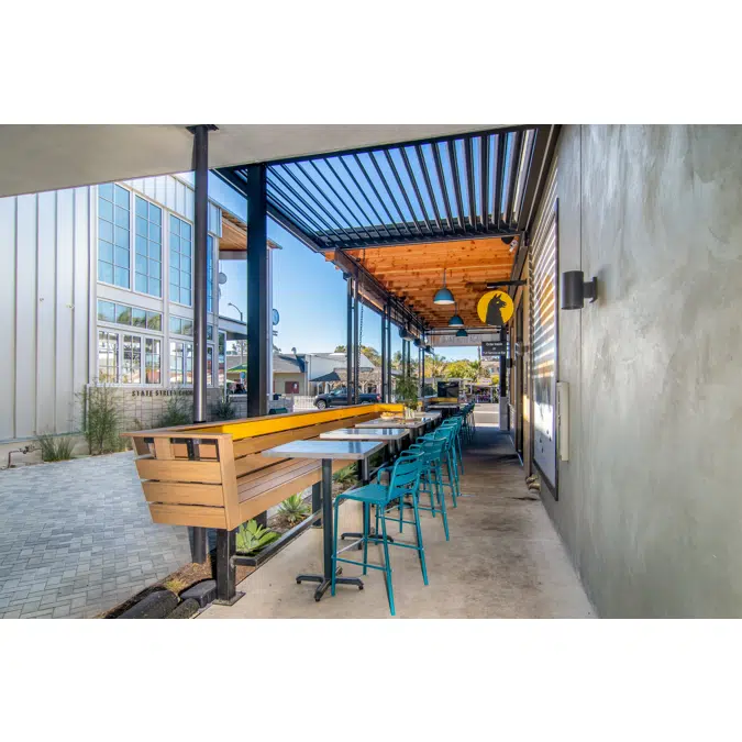 Signature Louvered Roof Pergola Festive Vibe