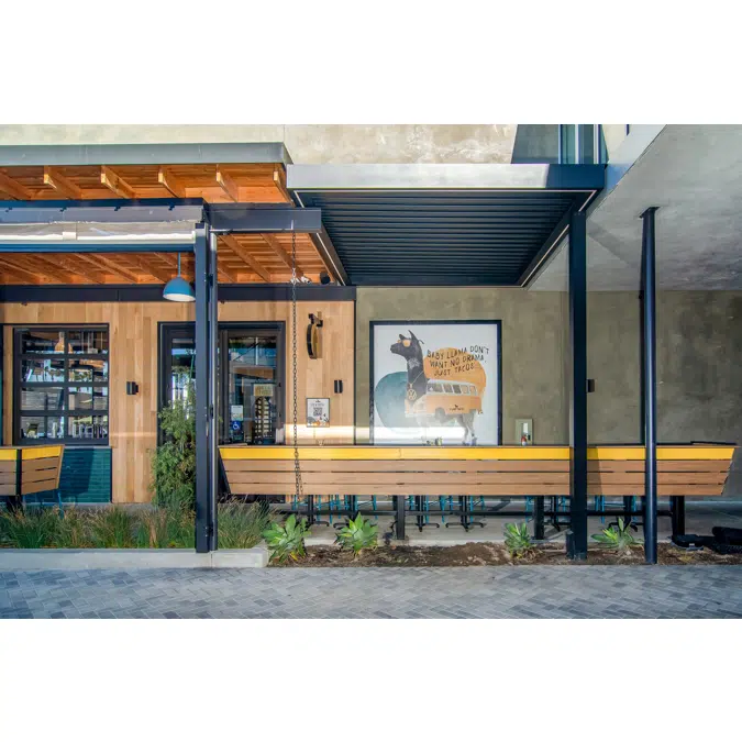 Signature Louvered Roof Pergola Festive Vibe