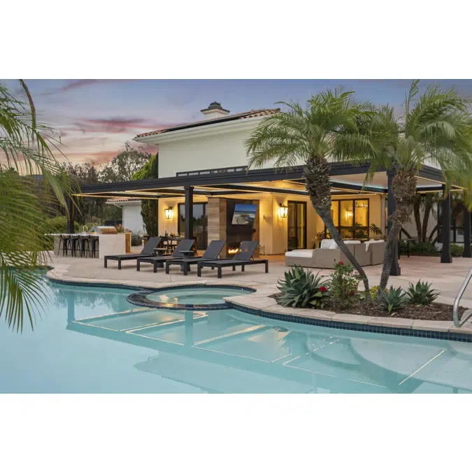 Solace Louvered Roof Pergola Outdoor Escape 