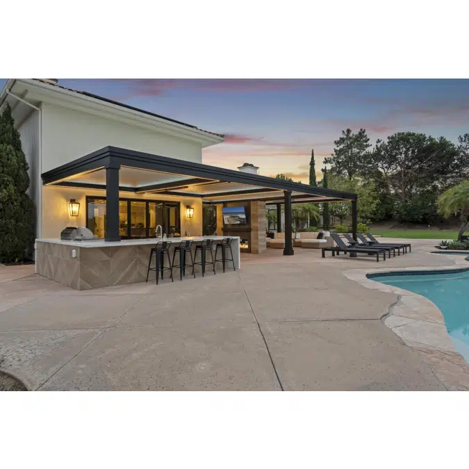 Solace Louvered Roof Pergola Outdoor Escape 