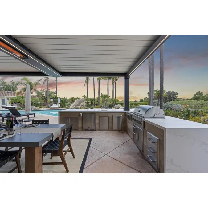 Solace Louvered Roof Pergola Outdoor Escape 