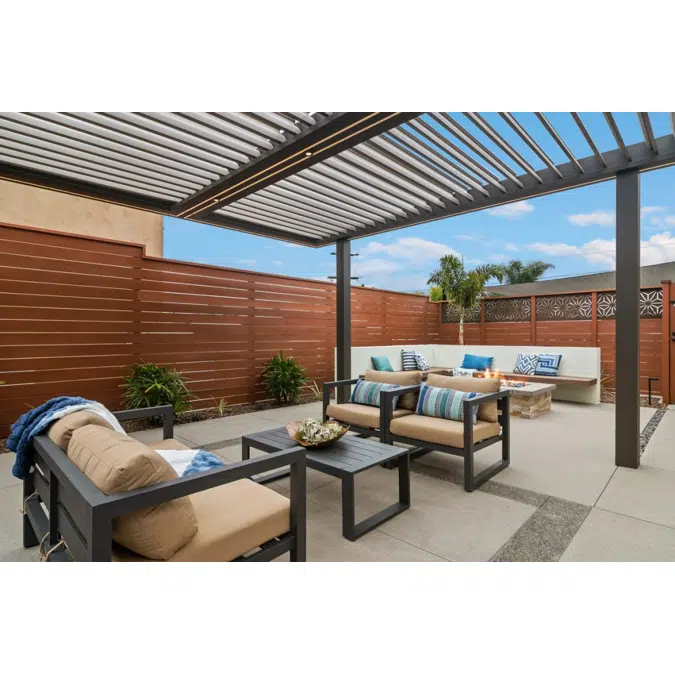Signature Louvered Roof Pergola Patio Party