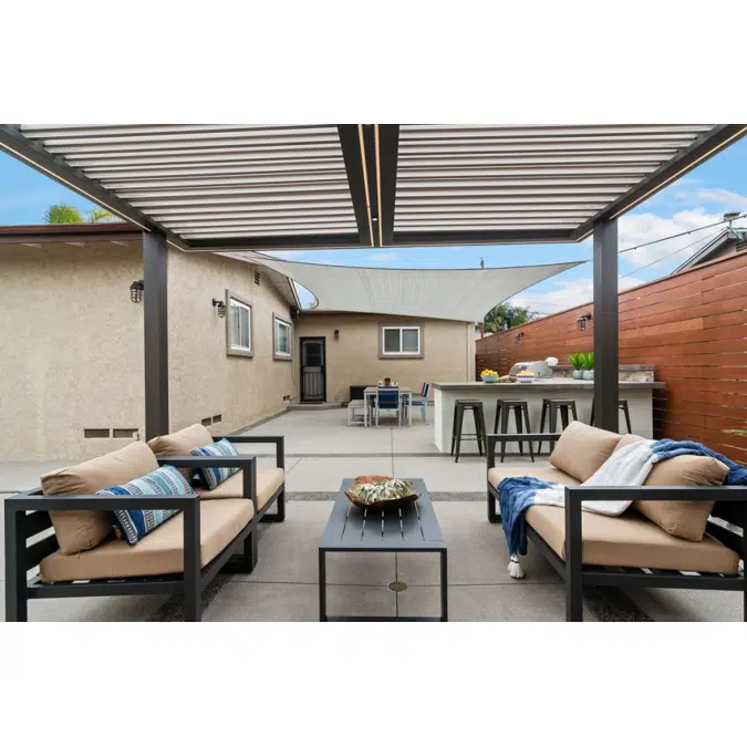 Signature Louvered Roof Pergola Patio Party