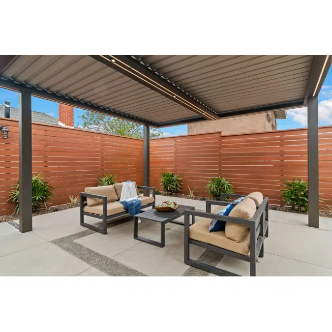 Signature Louvered Roof Pergola Patio Party