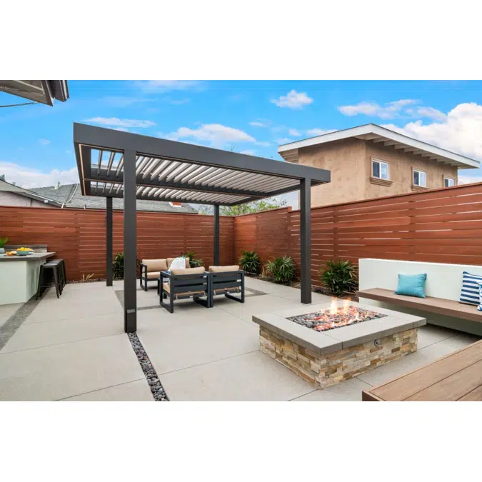 Signature Louvered Roof Pergola Patio Party