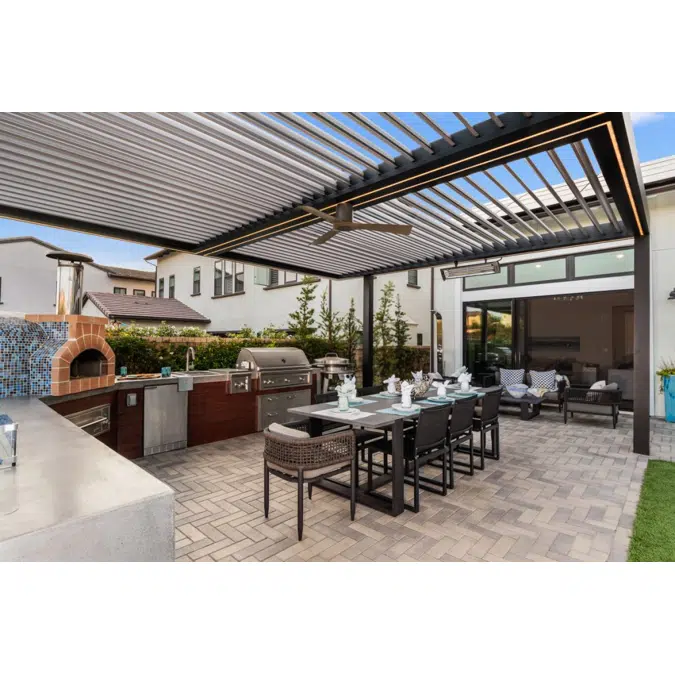Signature Louvered Roof Pergola Entertaining Outdoors