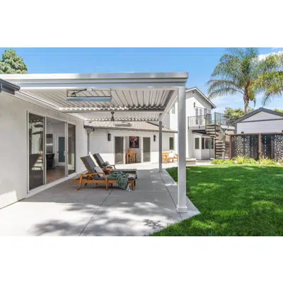 Image for Signature Louvered Roof Pergola Backyard Classic