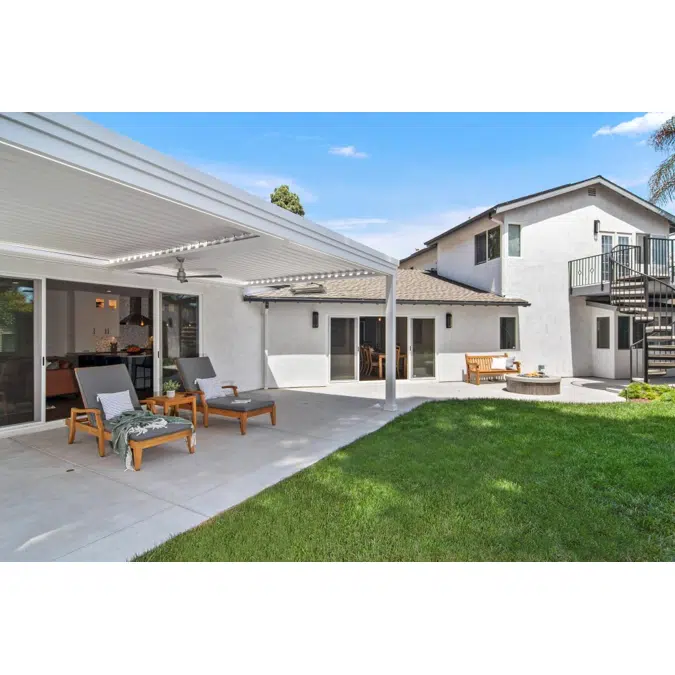 Signature Louvered Roof Pergola Backyard Classic