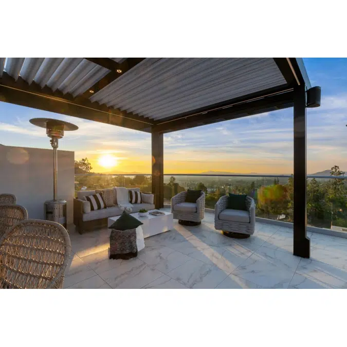 Signature Louvered Roof Pergola Inviting Panorama
