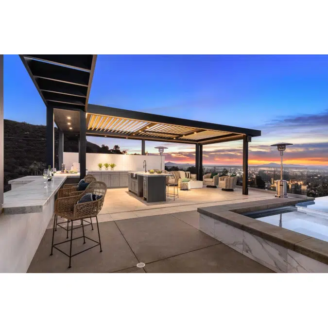 Signature Louvered Roof Pergola Inviting Panorama