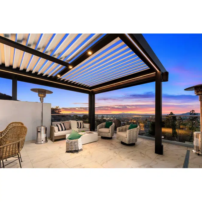 Signature Louvered Roof Pergola Inviting Panorama