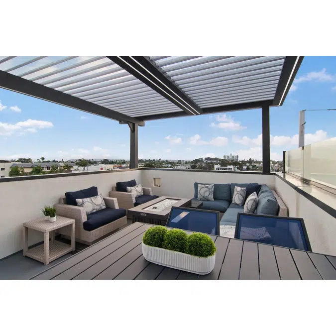Signature Louvered Roof Pergola Rooftop Vista