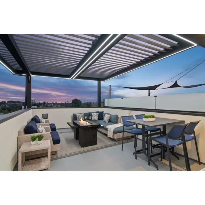 Signature Louvered Roof Pergola Rooftop Vista