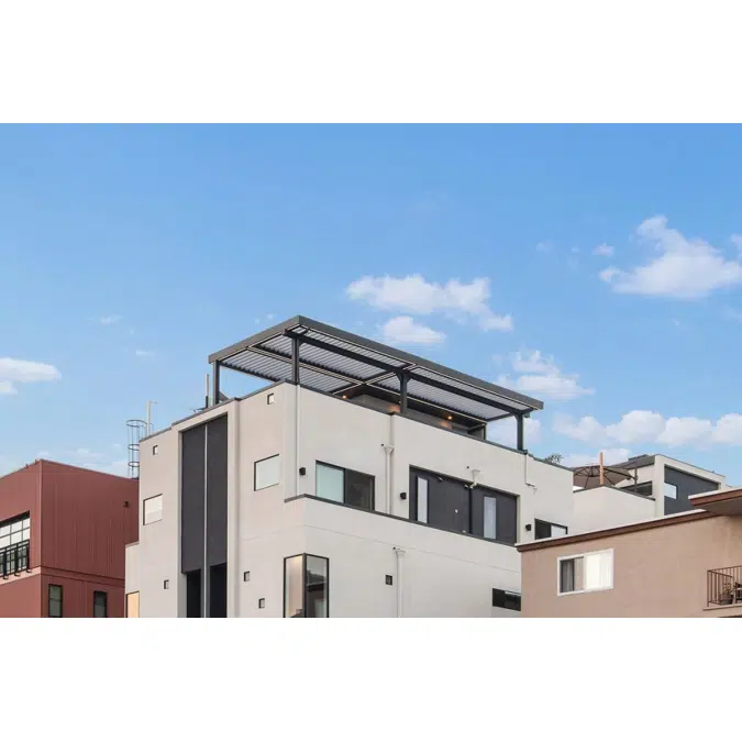 Signature Louvered Roof Pergola Rooftop Vista