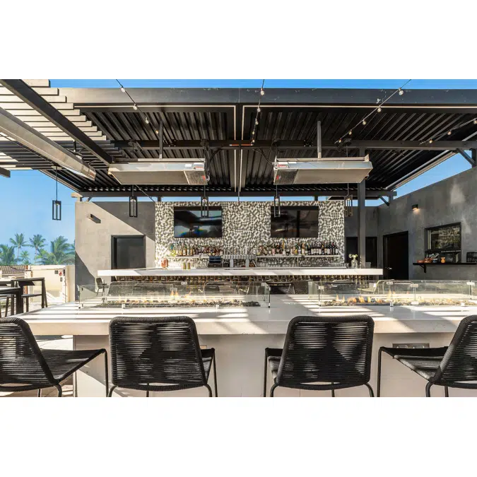 Signature Louvered Roof Pergola Rooftop Happy Hour