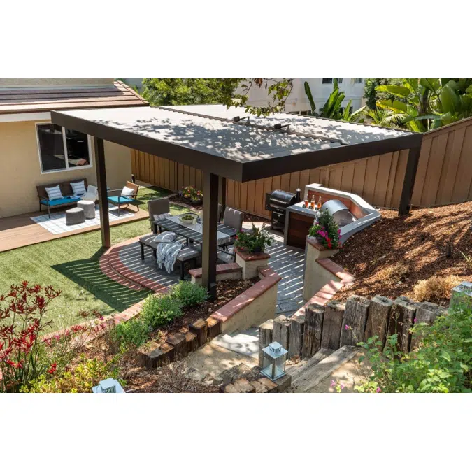 Signature Louvered Roof Pergola Garden Serenity