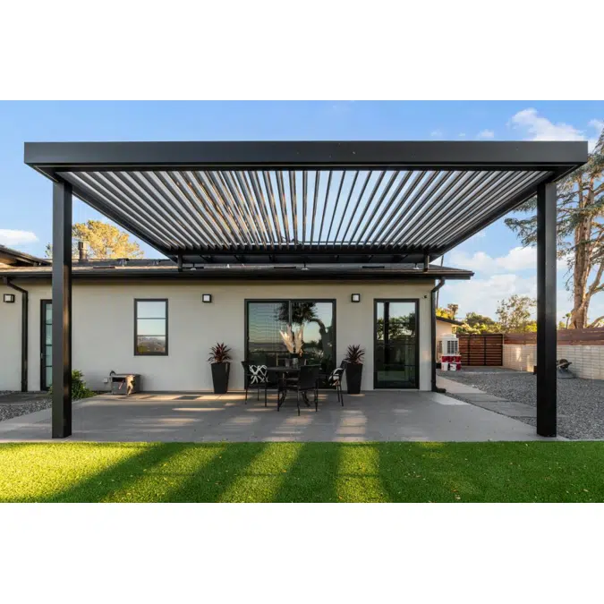 Signature Louvered Roof Pergola Tranquil Trio