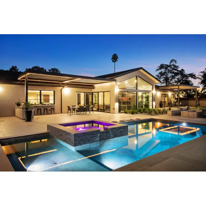 Signature Louvered Roof Pergola Tranquil Trio