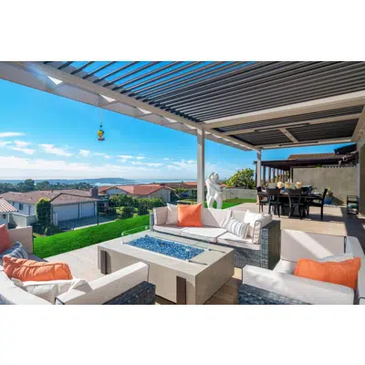 Image for Signature Louvered Roof Pergola Modern Eclectic