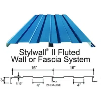 kép a termékről - StylWall® II Fluted Wall System