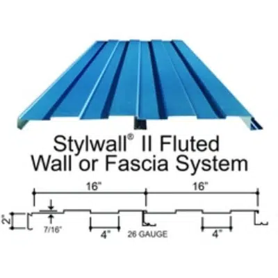 StylWall® II Fluted Wall System için görüntü