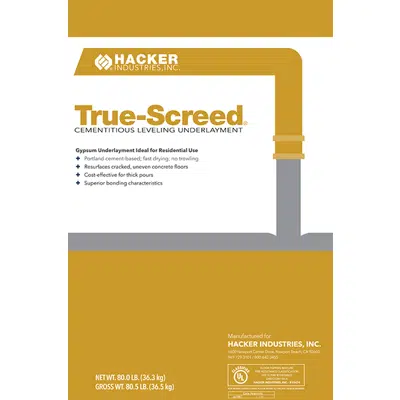 Image for TRUE-SCREED® | Cementitious Leveling Underlayment (CLU)